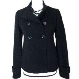 Ann Taylor Short Black Peacoat
